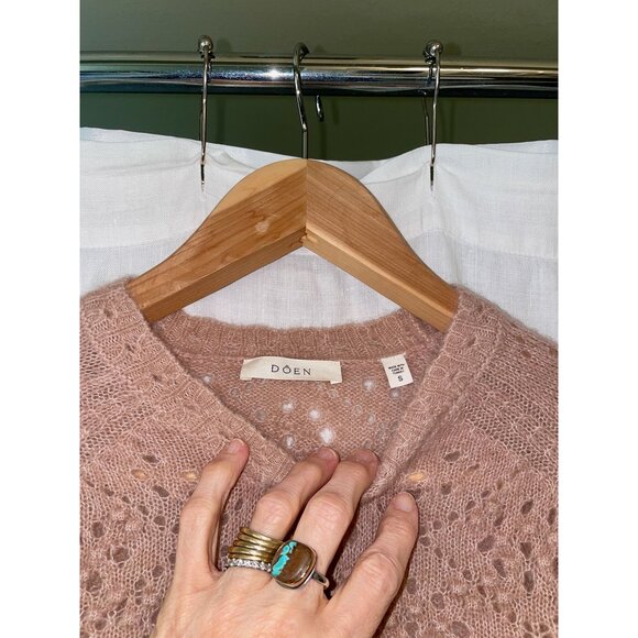 DOEN Emiliana Sweater S Clay Pointelle - Picture 11 of 11